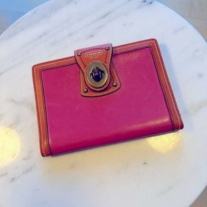 Coach, all leather, easy to carry photo album